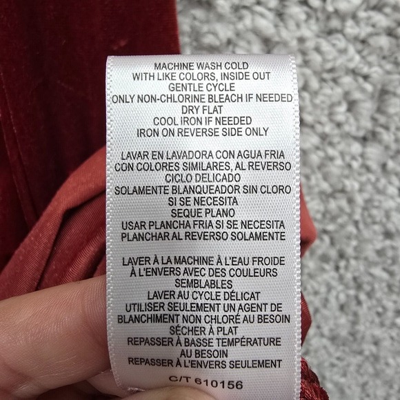 Taylor Women’s 14 Velvet Maxi Dress Drape Neck Side Slit Stretch Whimsigoth - Picture 7 of 13